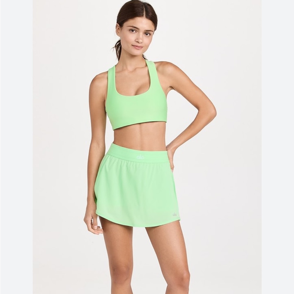 alo lime green match point set